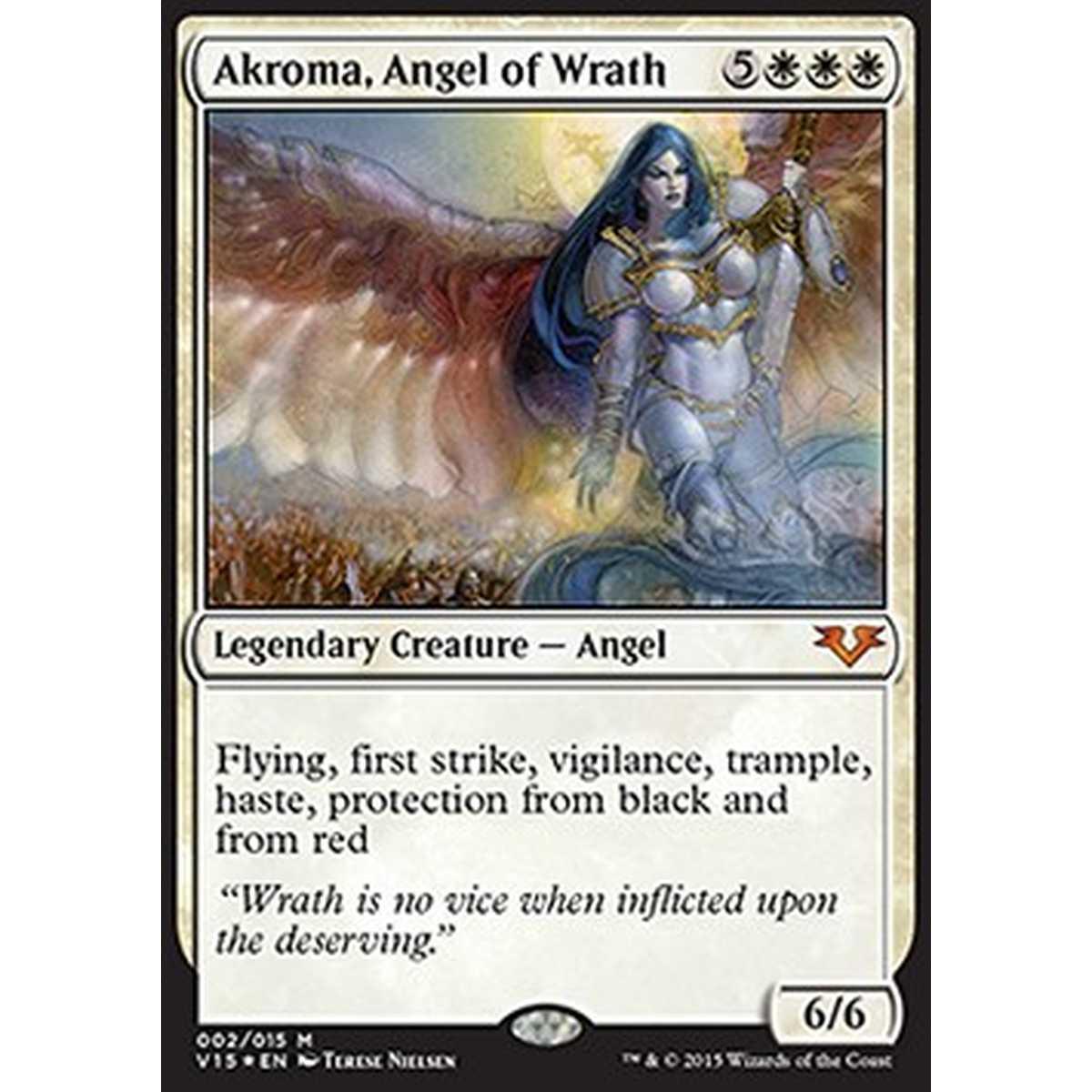 Akroma, Angel of Wrath - Akroma, Angel of Wrath - [V15] [NM] [Foil]