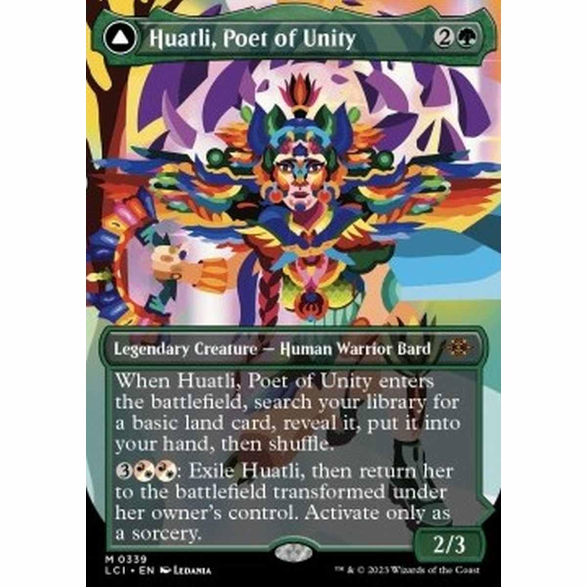 Huatli, Poet of Unity // Roar of the Fifth People (V.2) - Huatli, Poet of Unity // Roar of the Fifth People (V.2) - [XLCI] [NM]