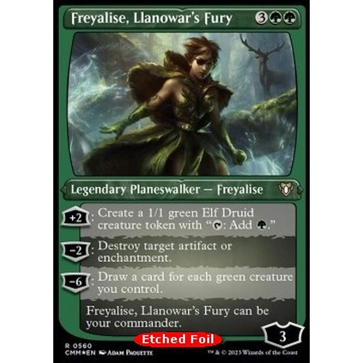 Freyalise, Llanowar's Fury - Freyalise, Llanowar's Fury - [XCMM] [NM] [Foil]