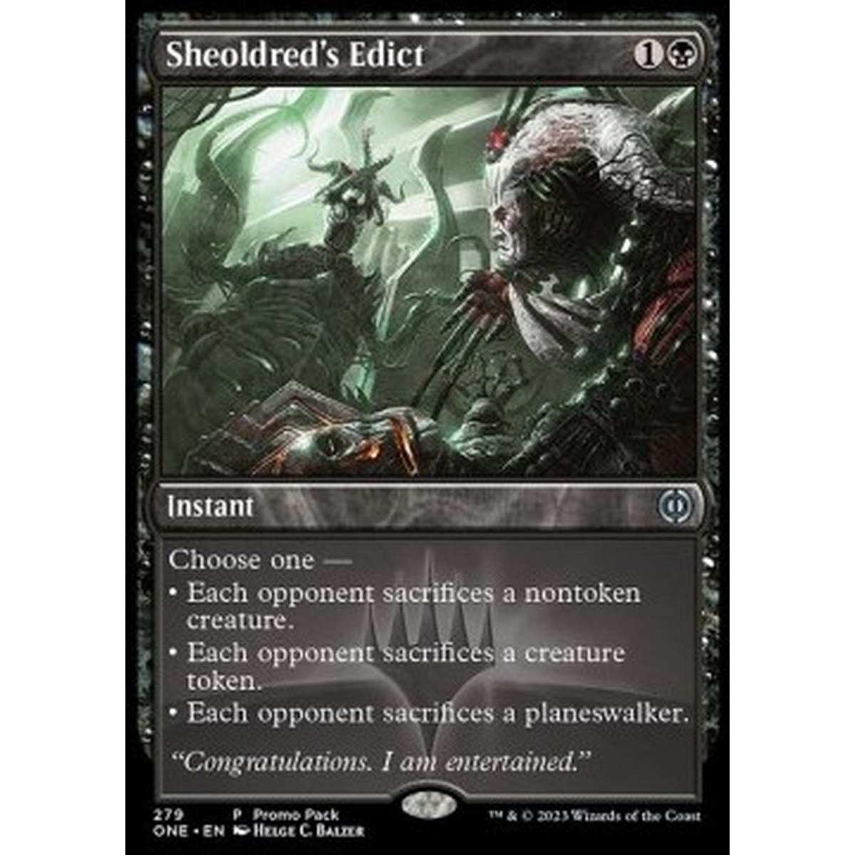 Sheoldred's Edict - Editto di Sheoldred - [PONE] [NM] [Foil]
