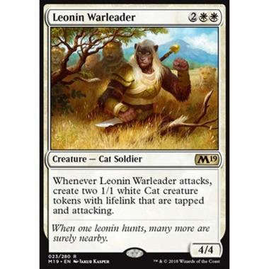 Leonin Warleader - Leonin Warleader - [M19] [NM]