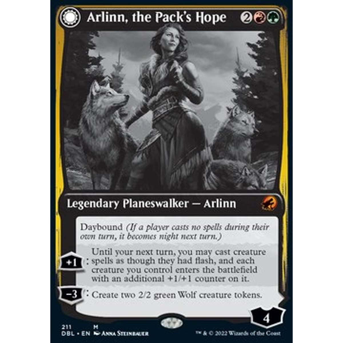 Arlinn, the Pack's Hope // Arlinn, the Moon's Fury - Arlinn, the Pack's Hope // Arlinn, the Moon's Fury - [DBL] [NM]