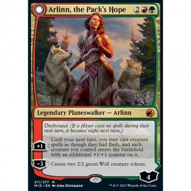 Arlinn, the Pack's Hope // Arlinn, the Moon's Fury - Arlinn, the Pack's Hope // Arlinn, the Moon's Fury - [MID] [NM]