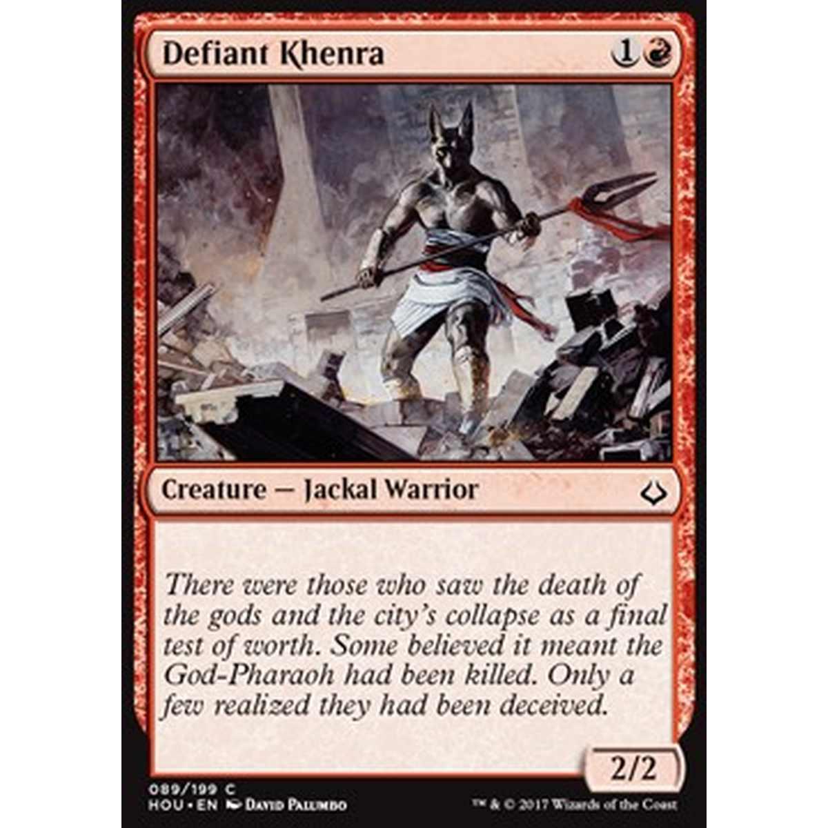 Defiant Khenra - Khenra Spavaldo - [HOU] [NM]
