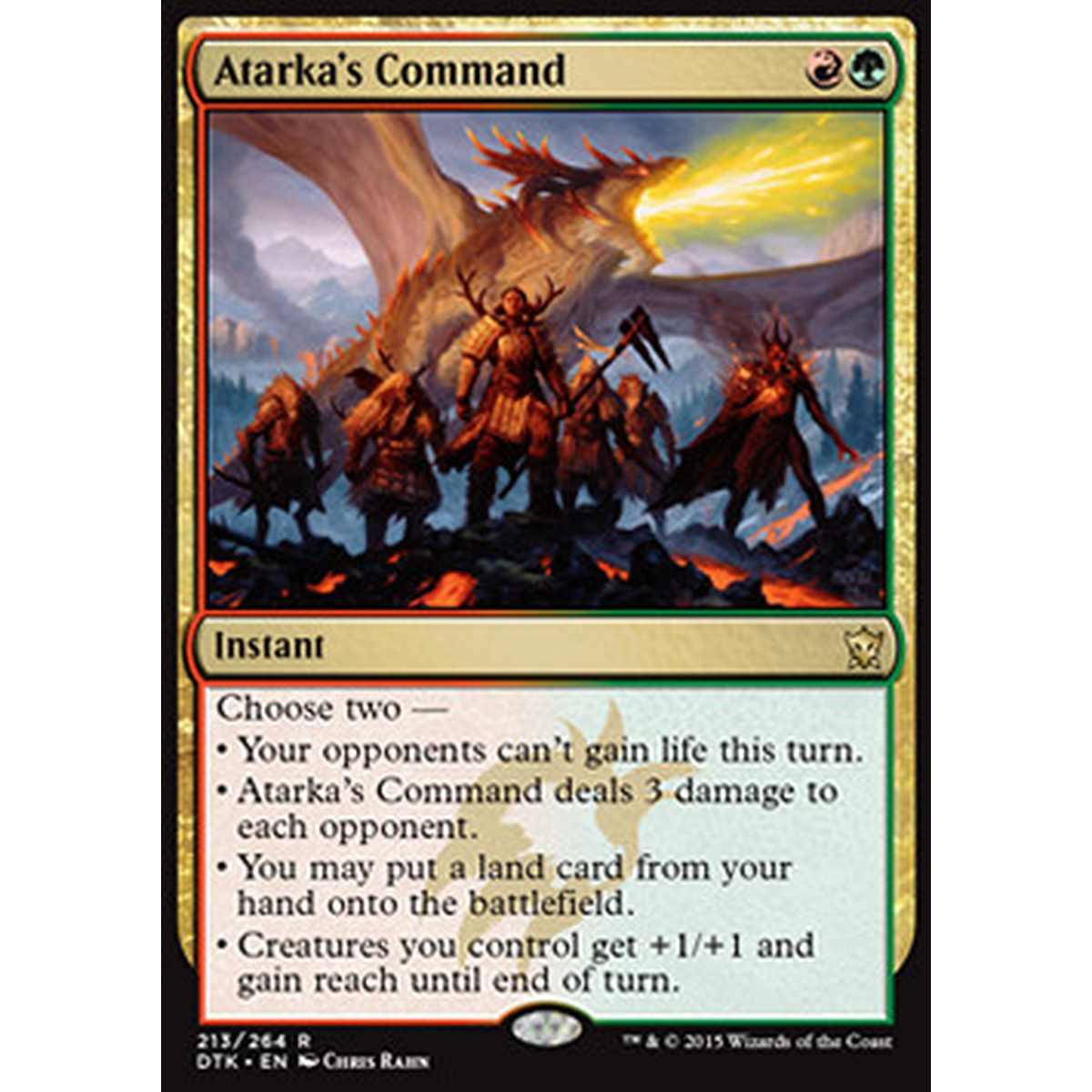Atarka's Command - Comando di Atarka - [DTK] [NM] [Foil]