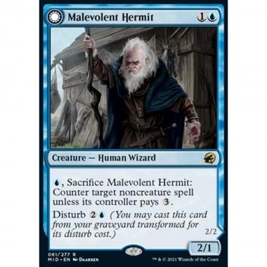 Malevolent Hermit // Benevolent Geist - Eremita Malevolo // Geist Benevolo - [MID] [NM] [Foil]