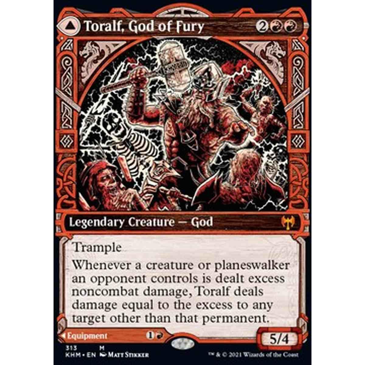 Toralf, God of Fury // Toralf's Hammer - Toralf, Dio della Furia // Martello di Toralf - [XKHM] [NM]
