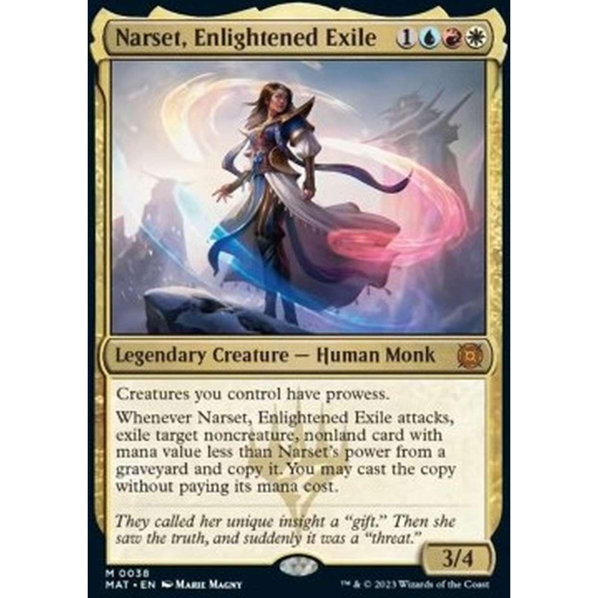 Narset, Enlightened Exile - Narset, Enlightened Exile - [MAT] [NM]