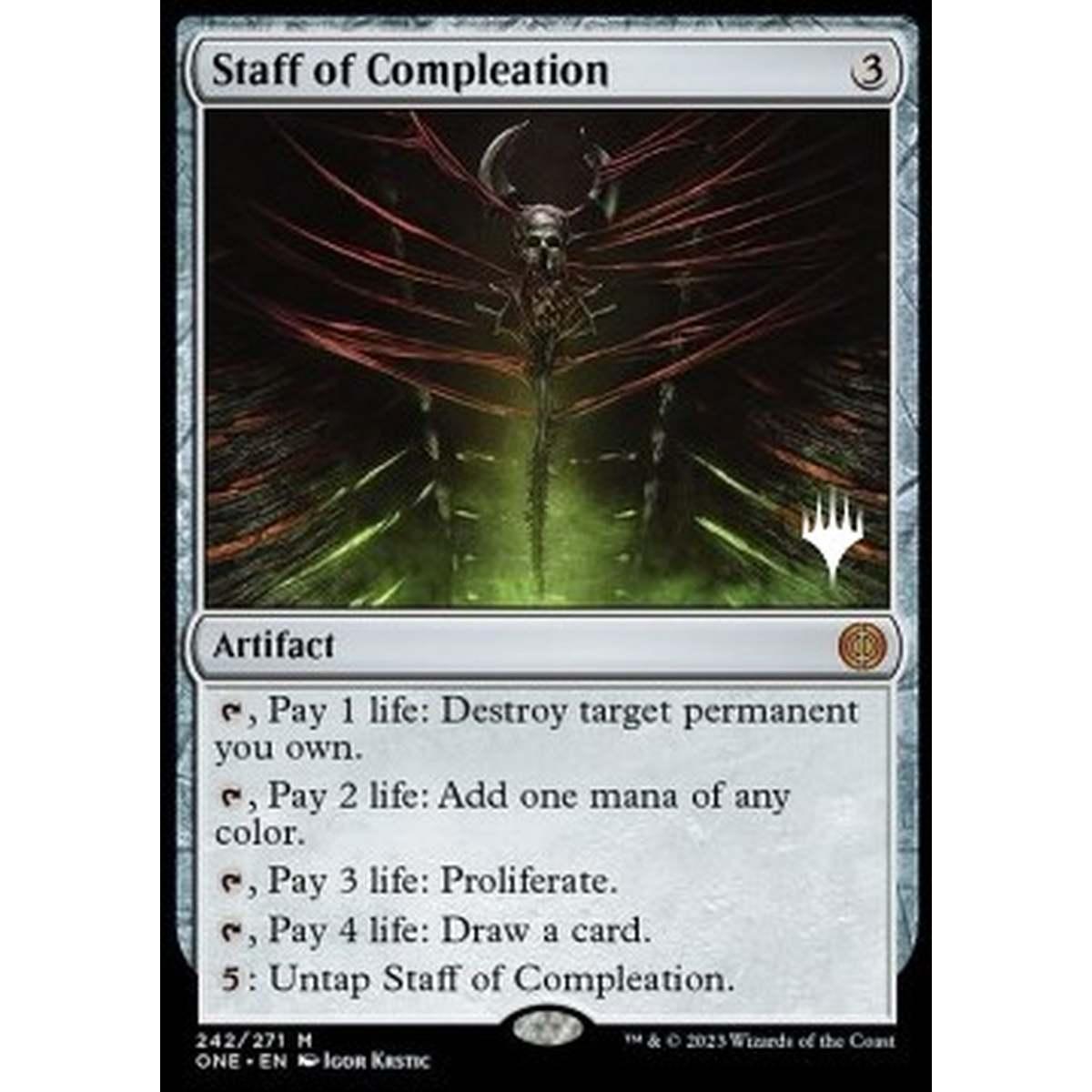 Staff of Compleation (V.2) - Bastone del Completamento (V.2) - [PONE] [NM] [Foil]