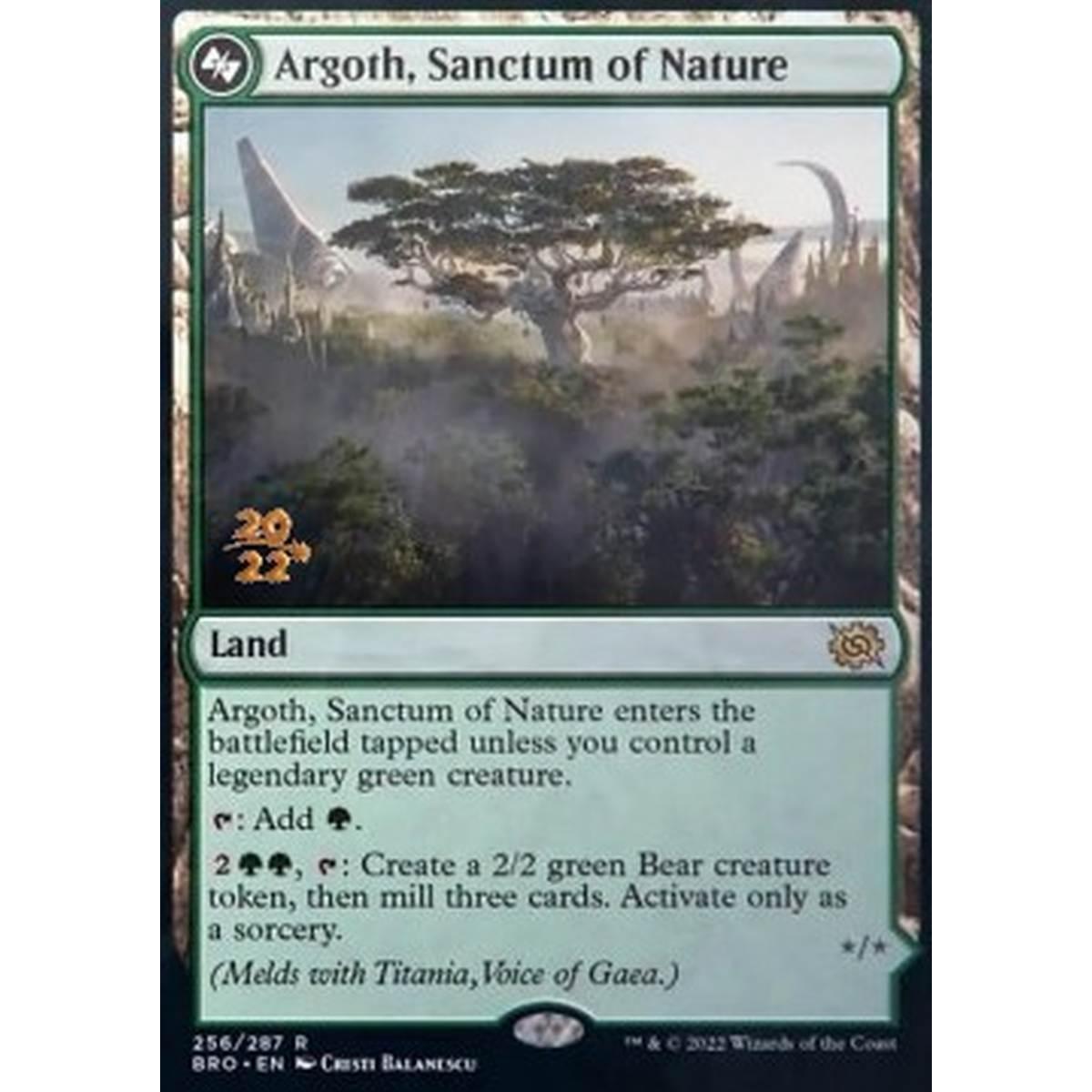 Argoth, Sanctum of Nature // Titania, Gaea Incarnate - Argoth, Santuario della Natura // Titania, Incarnazione di Gea - [PBRO] [NM] [Foil]