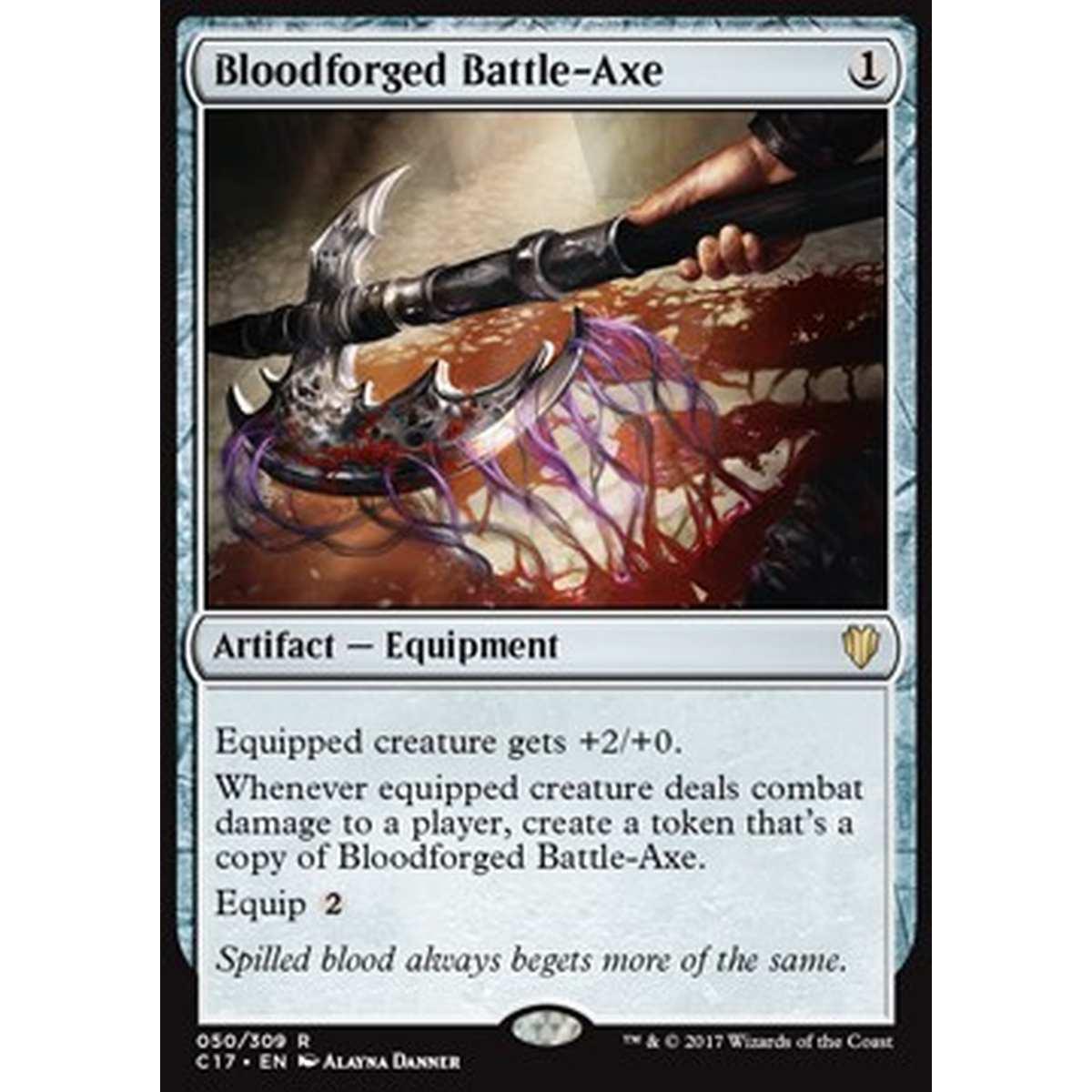 Bloodforged Battle-Axe - Bloodforged Battle-Axe - [C17] [NM]