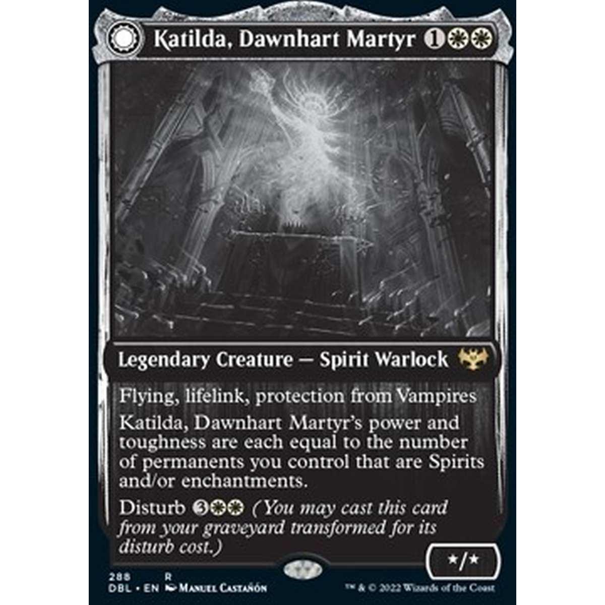 Katilda, Dawnhart Martyr // Katilda's Rising Dawn - Katilda, Dawnhart Martyr // Katilda's Rising Dawn - [DBL] [NM] [Foil]