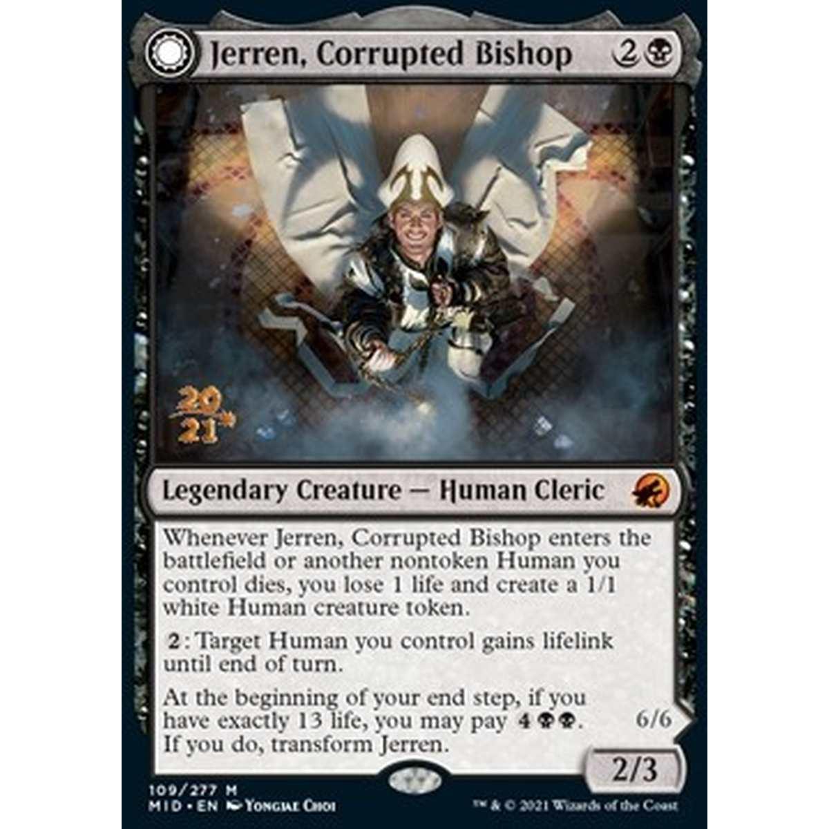 Jerren, Corrupted Bishop // Ormendahl, the Corrupter - Jerren, Vescovo Corrotto // Ormendahl, il Corruttore - [PMID] [NM] [Foil]