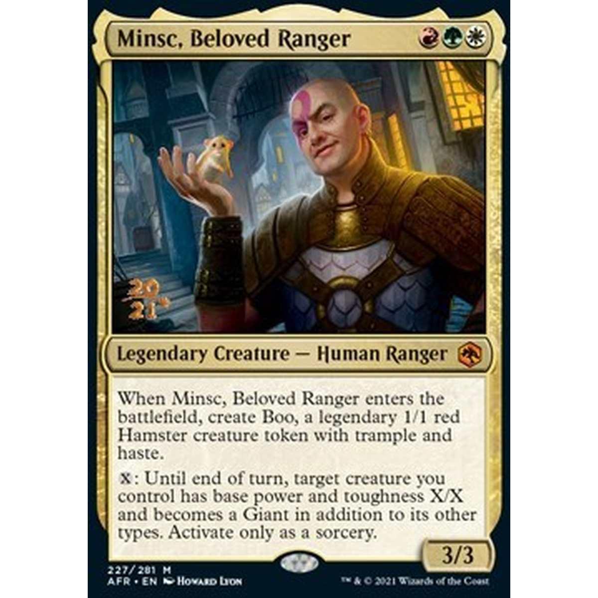 Minsc, Beloved Ranger (V.1) - Minsc, Ranger Beneamato (V.1) - [PAFR] [NM] [Foil]