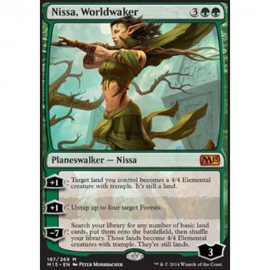 Nissa, Worldwaker - Nissa, Worldwaker - [M15] [EX]