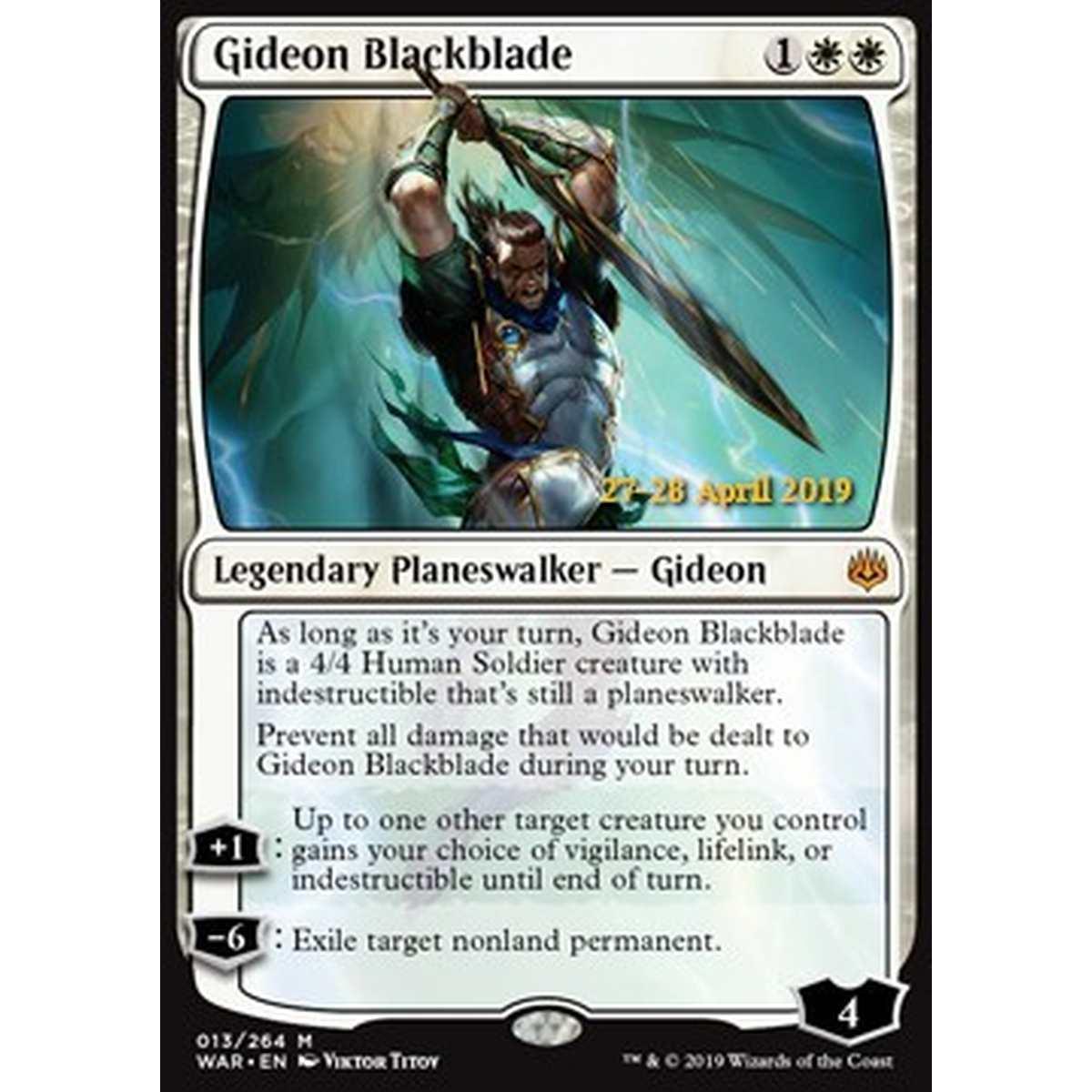 Gideon Blackblade - Gideon della Blackblade - [XWAR] [NM] [Foil]