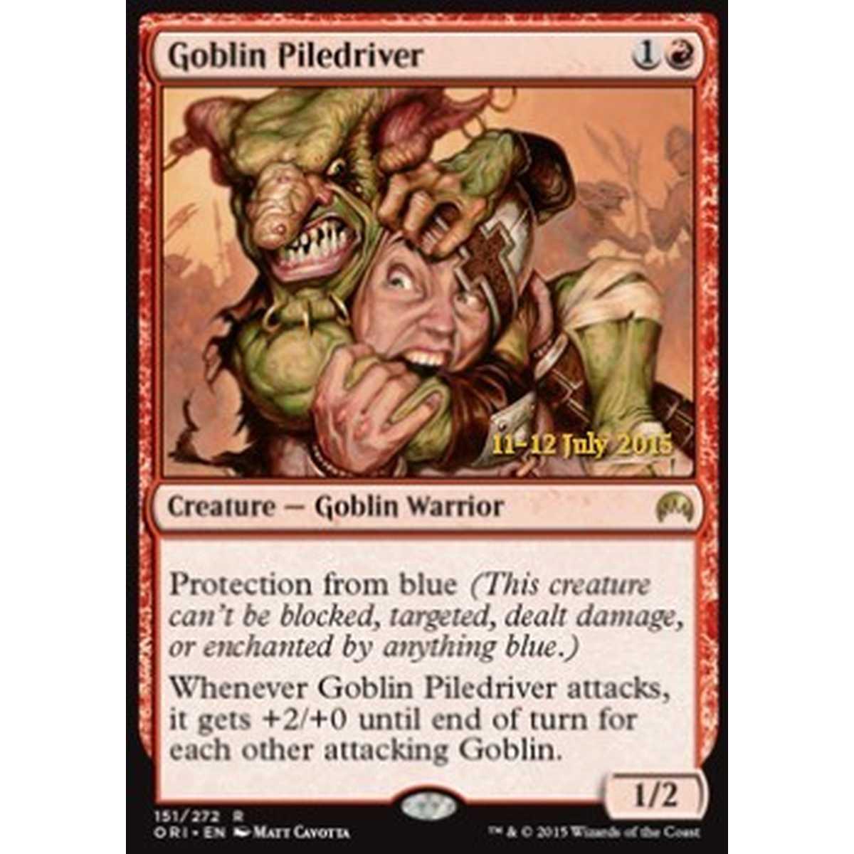 Goblin Piledriver - Scagliaorda Goblin - [PORI] [NM] [Foil]