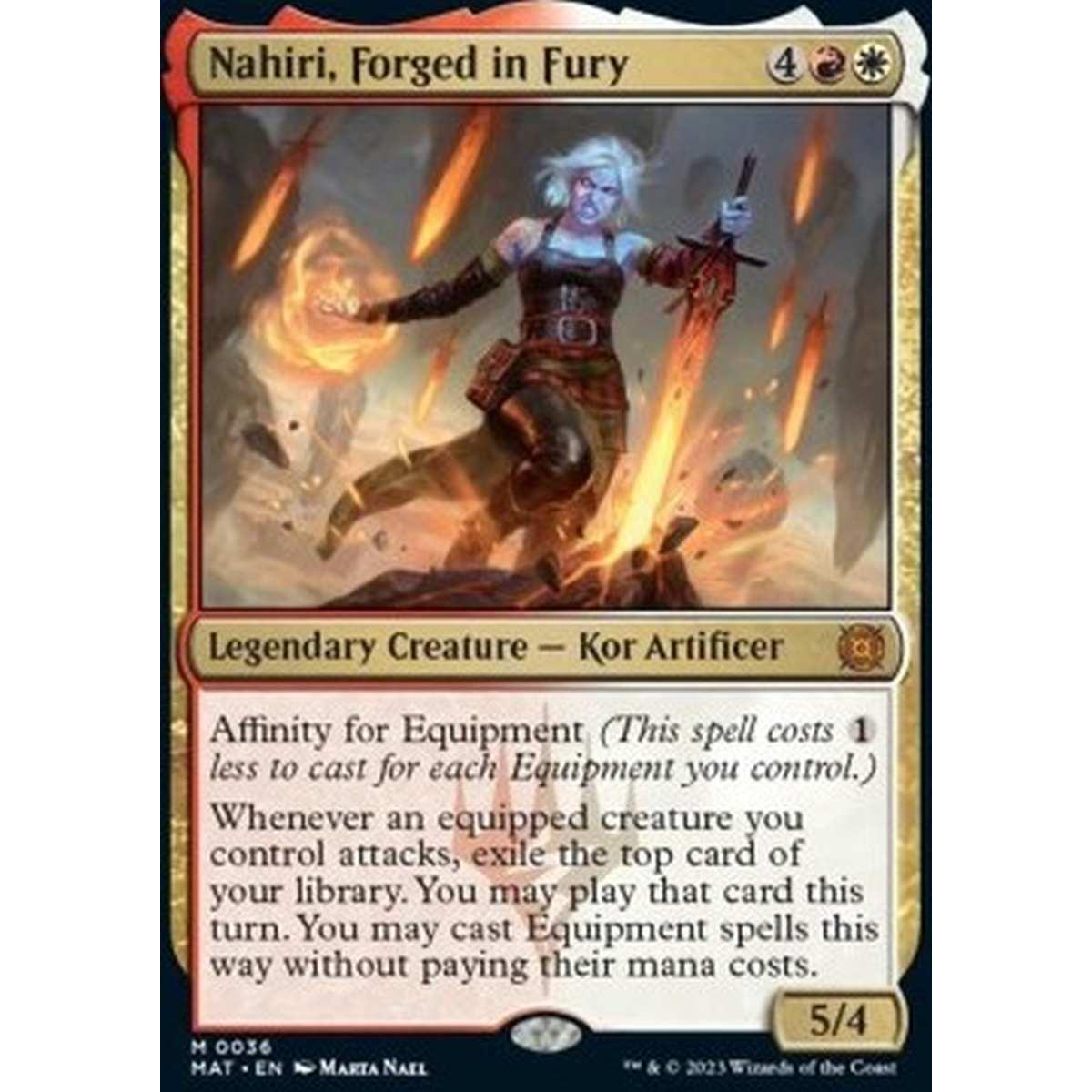 Nahiri, Forged in Fury - Nahiri, Forged in Fury - [MAT] [NM] [Foil]