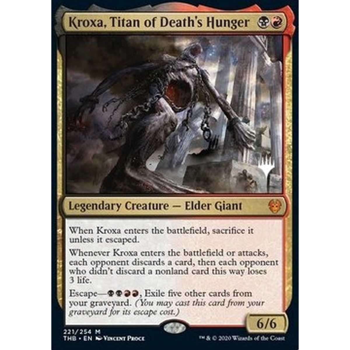 Kroxa, Titan of Death's Hunger (V.1) - Kroxa, Titano della Fame Mortale (V.1) - [PTHB] [NM] [Foil]