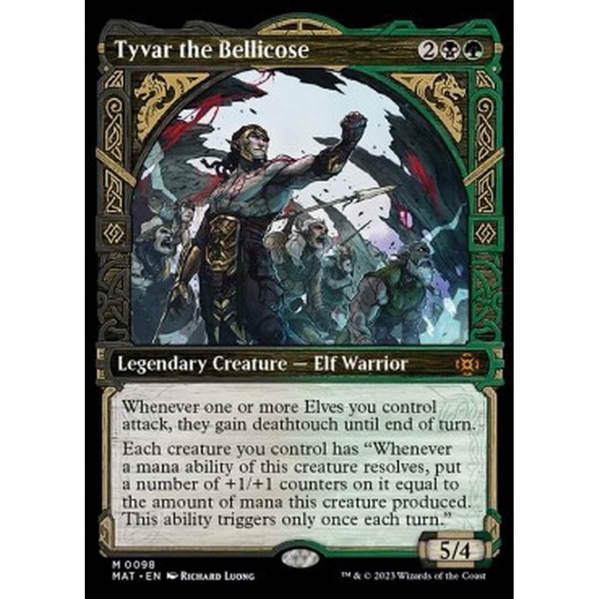 Tyvar the Bellicose (V.1) - Tyvar the Bellicose (V.1) - [XMAT] [NM] [Foil]