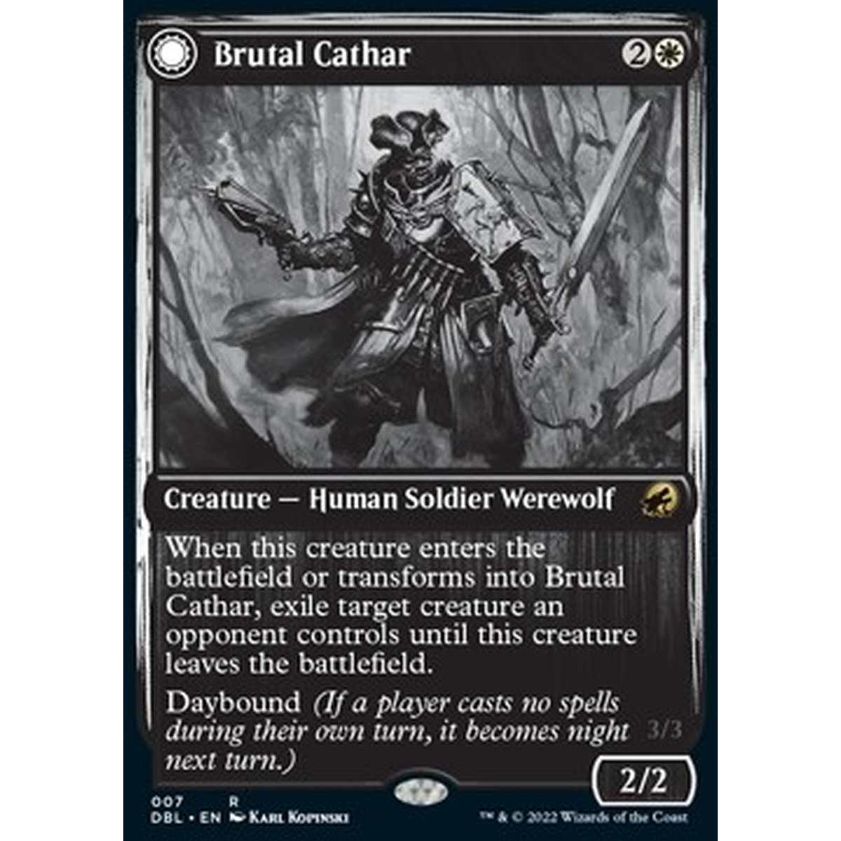 Brutal Cathar // Moonrage Brute - Brutal Cathar // Moonrage Brute - [DBL] [NM]