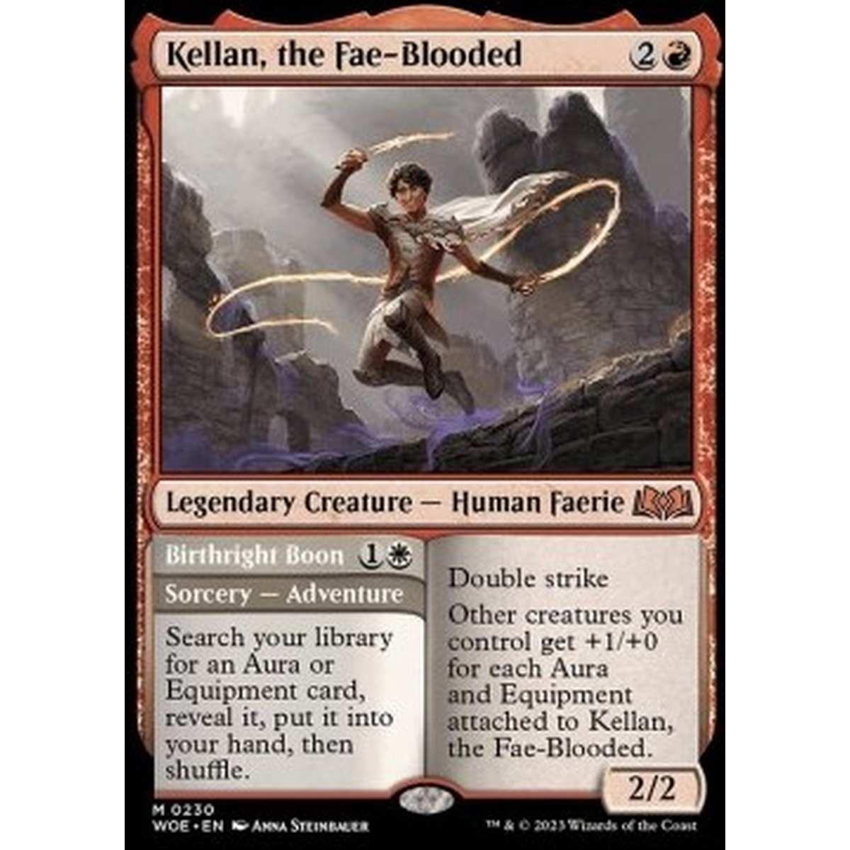 Kellan, the Fae-Blooded // Birthright Boon - Kellan, the Fae-Blooded // Birthright Boon - [WOE] [NM] [Foil]