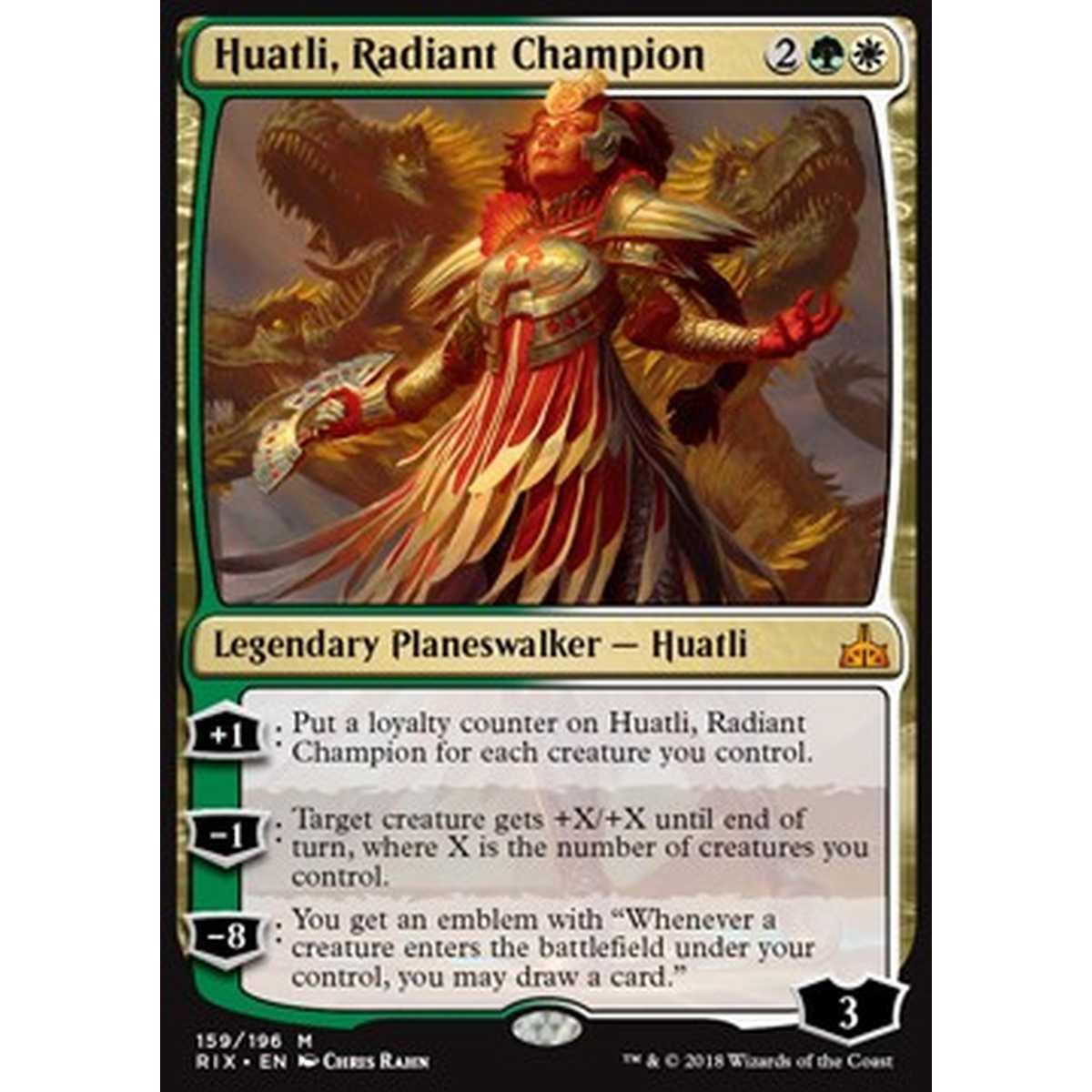 Huatli, Radiant Champion - Huatli, Radiant Champion - [RIX] [EX]