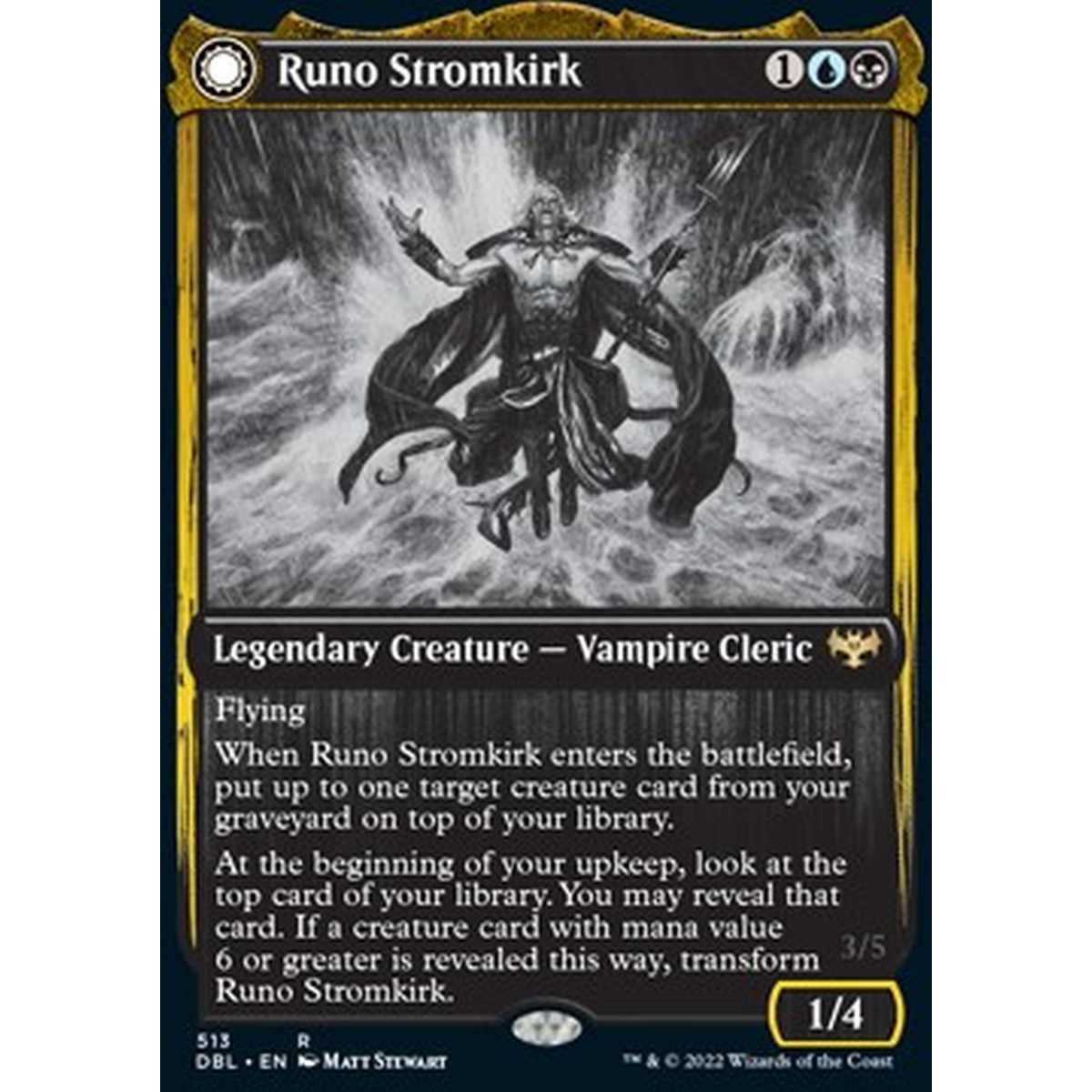 Runo Stromkirk // Krothuss, Lord of the Deep - Runo Stromkirk // Krothuss, Lord of the Deep - [DBL] [EX] [Foil]
