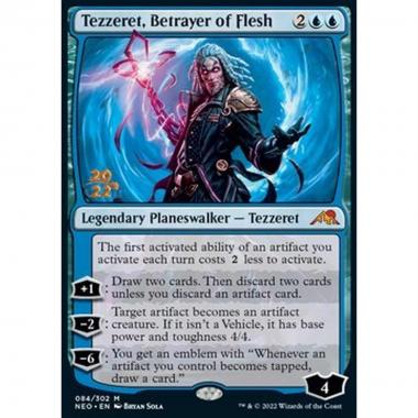 Tezzeret, Betrayer of Flesh (V.1) - Tezzeret, Traditore della Carne (V.1) - [PNEO] [NM] [Foil]