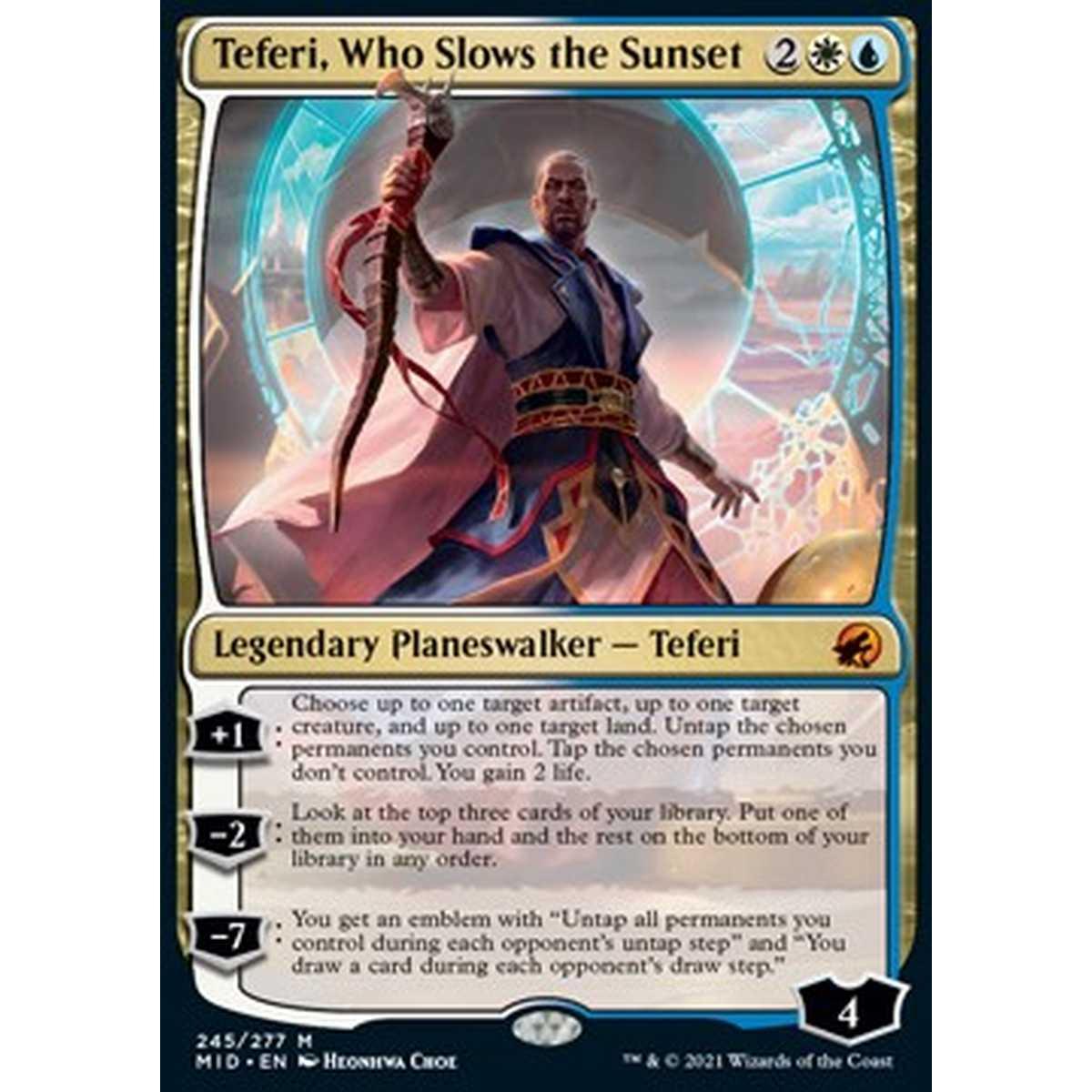 Teferi, Who Slows the Sunset - Teferi, Che Rallenta il Tramonto - [MID] [NM] [Foil]
