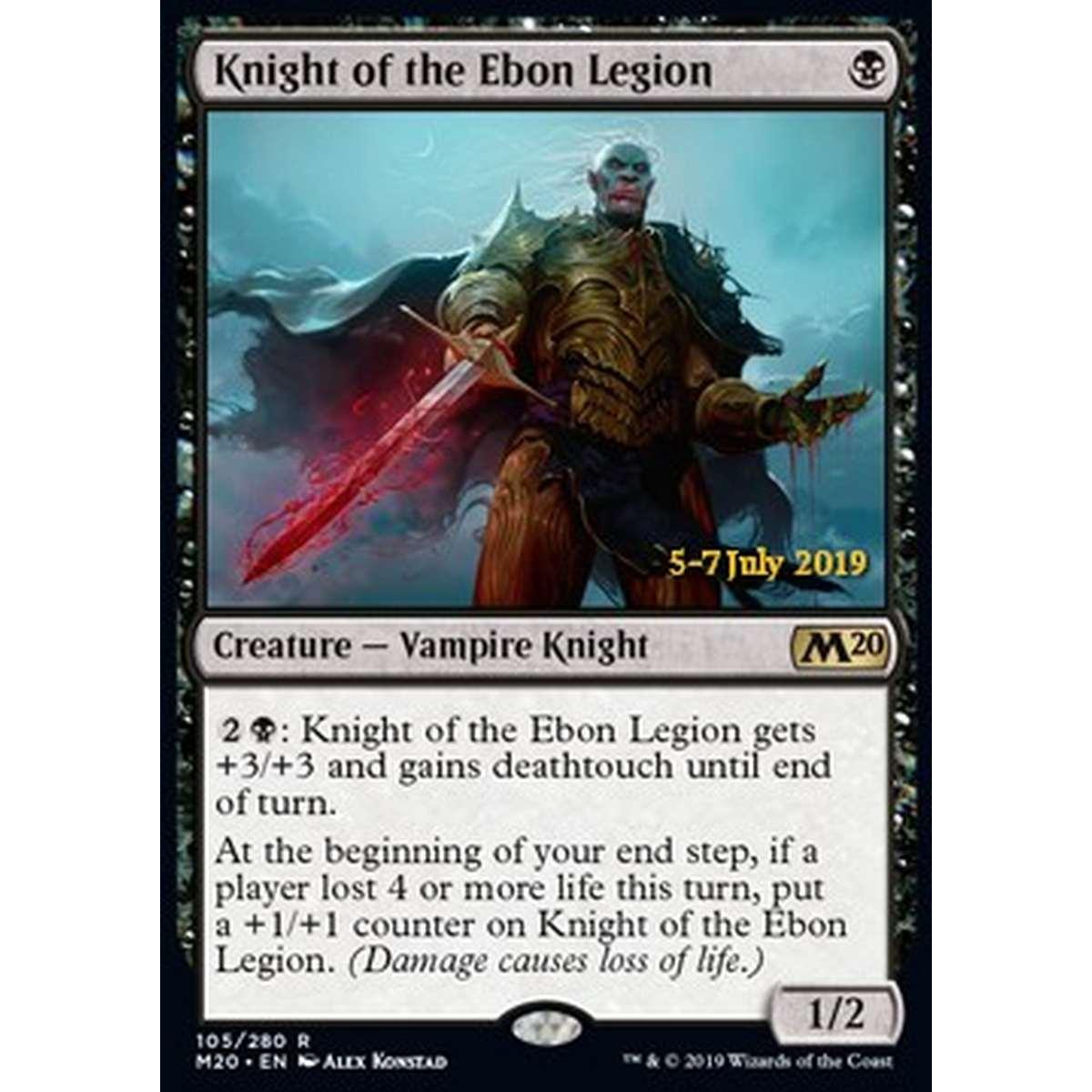 Knight of the Ebon Legion (V.2) - Cavaliere della Legione d'Ebano (V.2) - [XM20] [NM] [Foil]