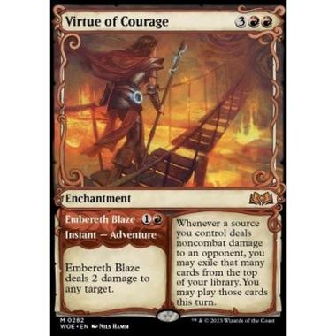 Virtue of Courage // Embereth Blaze - Virtue of Courage // Embereth Blaze - [XWOE] [NM] [Foil]