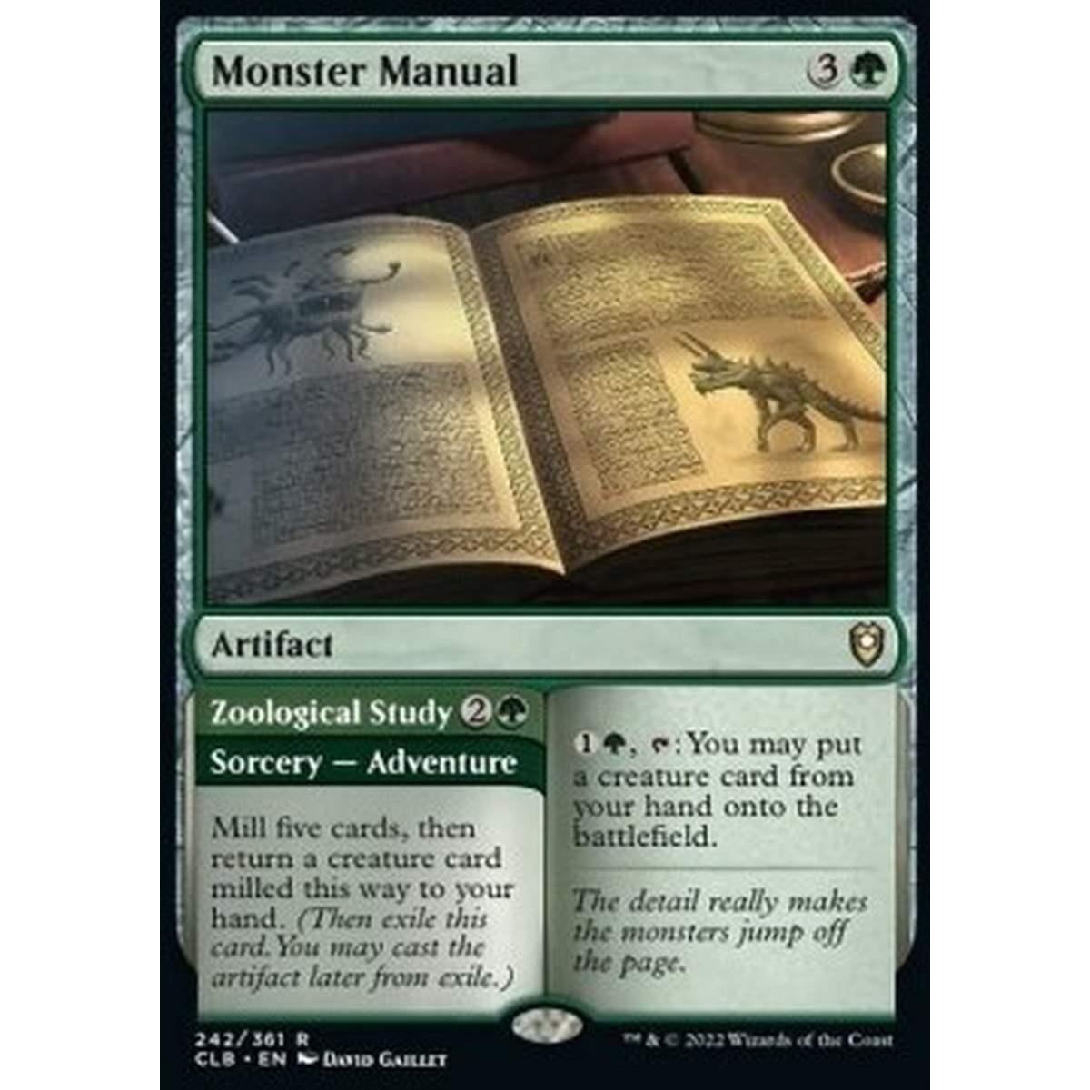 Monster Manual // Zoological Study - Monster Manual // Zoological Study - [CLB] [NM]