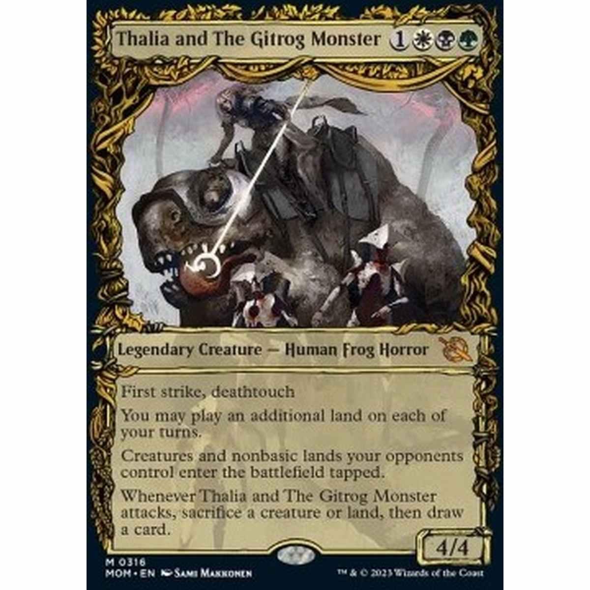 Thalia and The Gitrog Monster - Thalia and The Gitrog Monster - [XMOM] [NM] [Foil]
