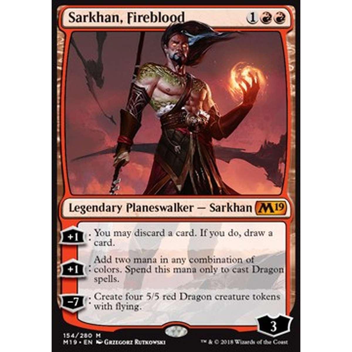 Sarkhan, Fireblood - ¡€,  € - [M19] [NM]