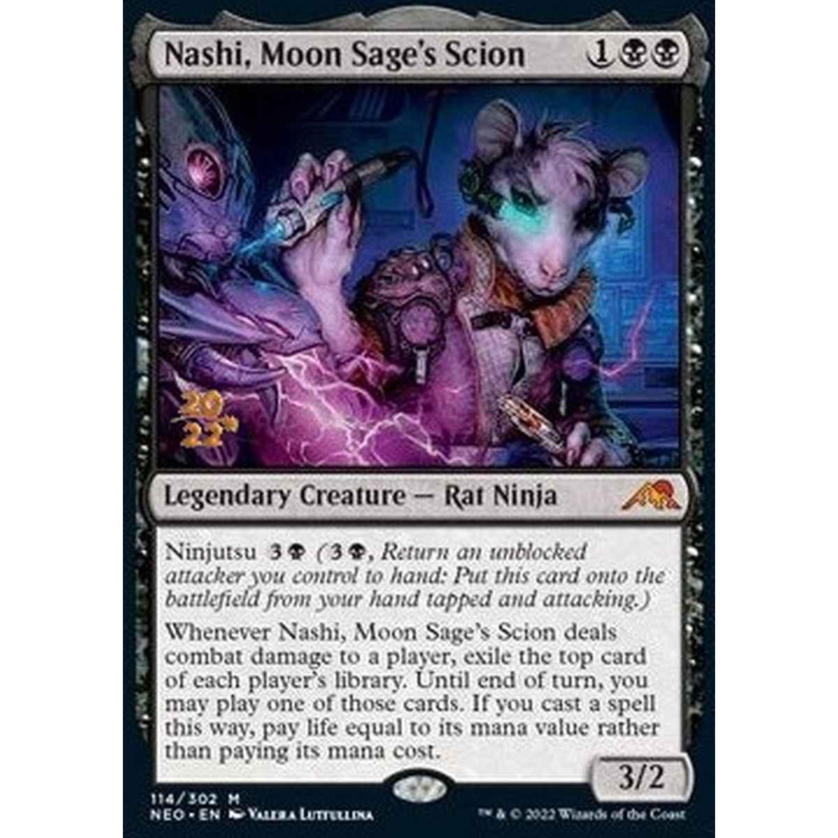 Nashi, Moon Sage's Scion (V.1) - Nashi, Erede della Saggia della Luna (V.1) - [PNEO] [NM] [Foil]