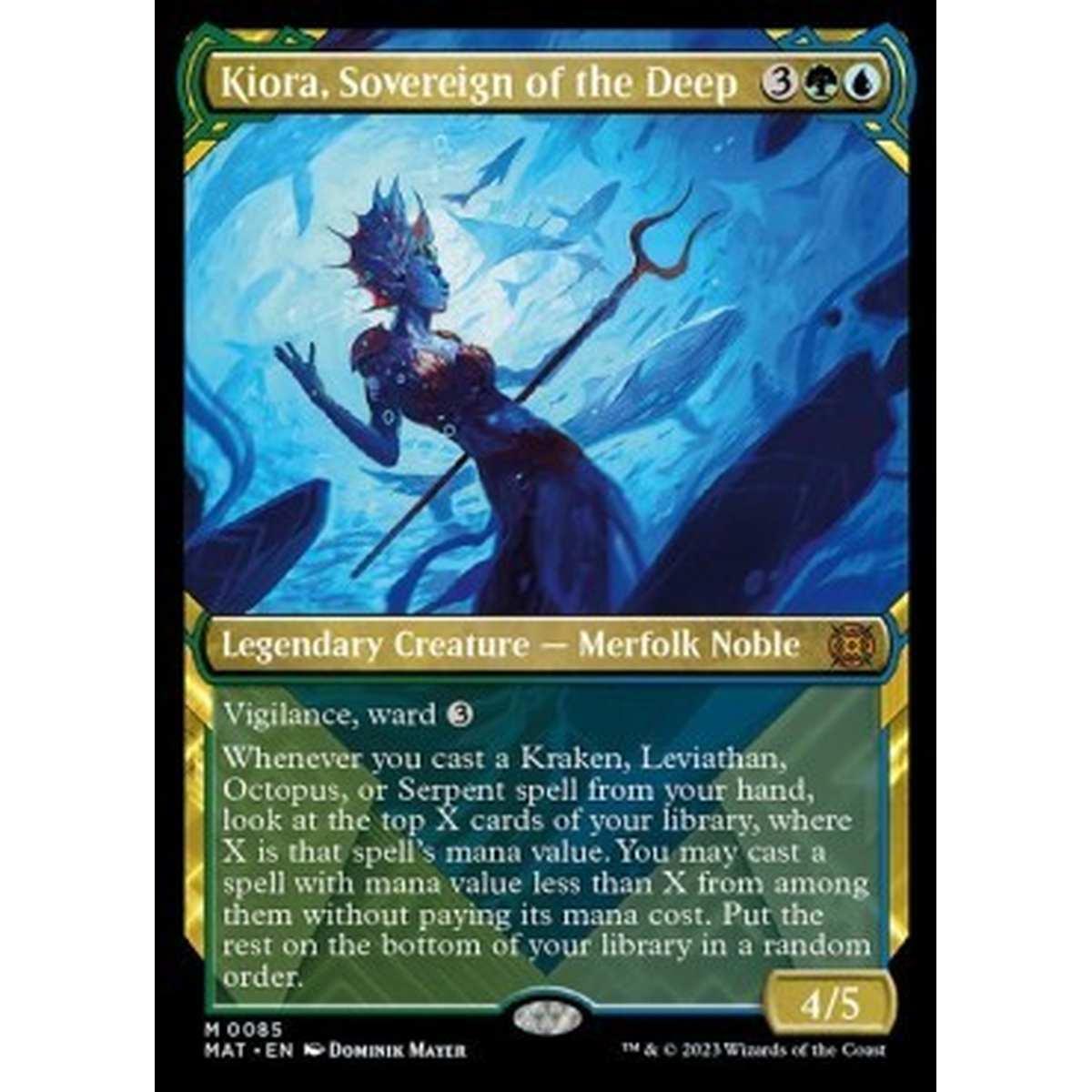 Kiora, Sovereign of the Deep (V.1) - Kiora, Sovereign of the Deep (V.1) - [XMAT] [NM]