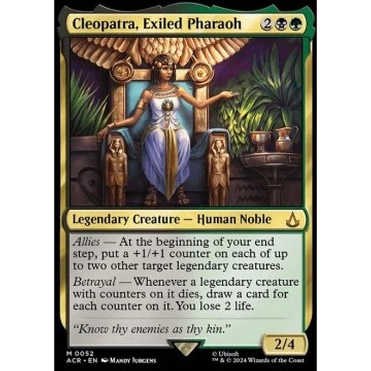 Cleopatra, Exiled Pharaoh - Cleopatra, Exiled Pharaoh - [ACR] [NM] [Foil]
