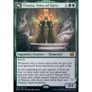 Titania, Voice of Gaea // Titania, Gaea Incarnate - Titania, Voice of Gaea // Titania, Gaea Incarnate - [BRO] [NM]