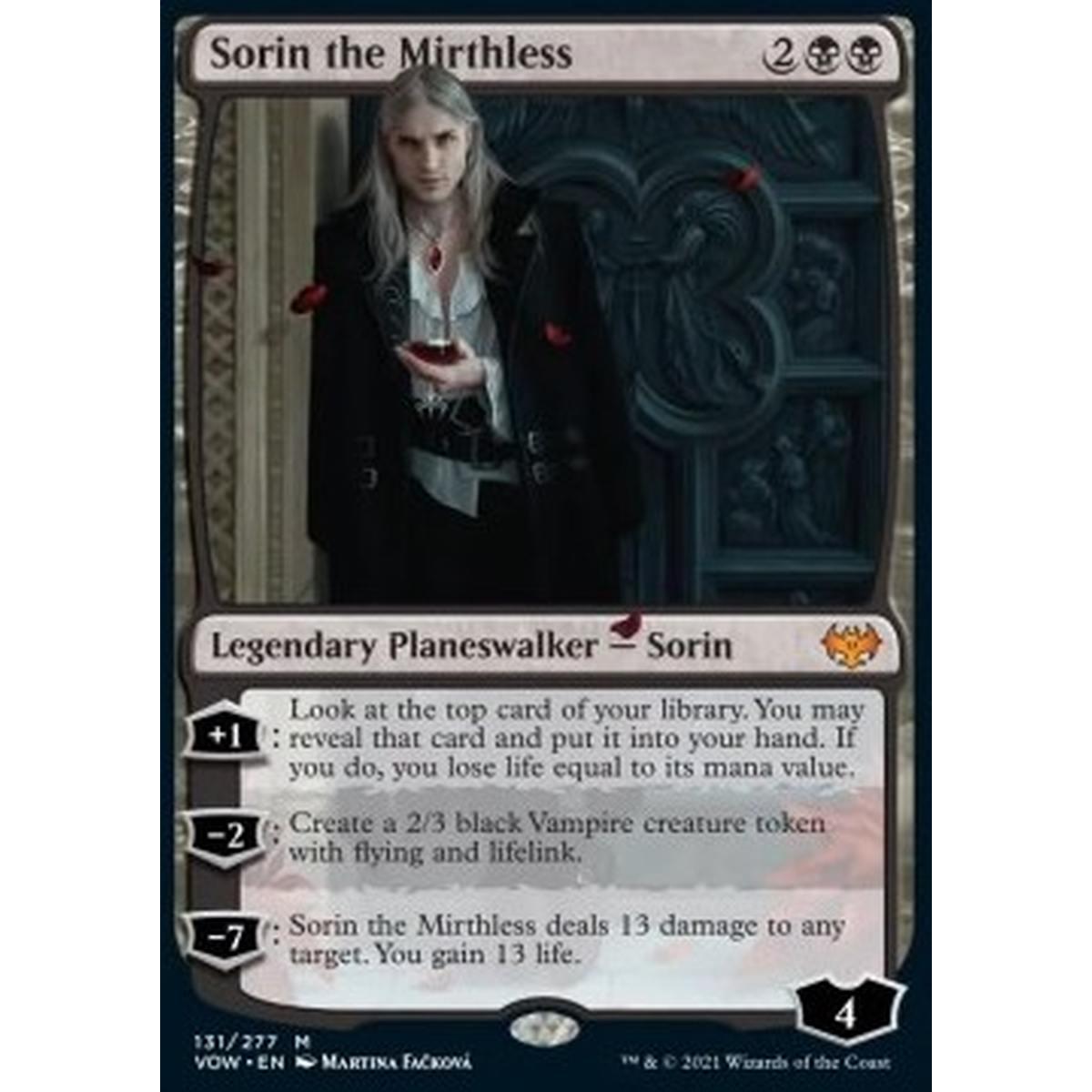 Sorin the Mirthless - Sorin the Mirthless - [VOW] [NM]