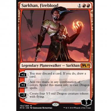 Sarkhan, Fireblood - Sarkhan, Sangue Infuocato - [M19] [EX]