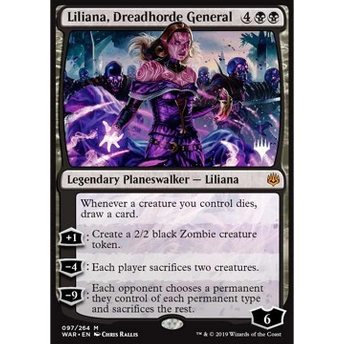 Liliana, Dreadhorde General - Liliana, Generale dell'Orda Atroce - [PTHB] [NM] [Foil]