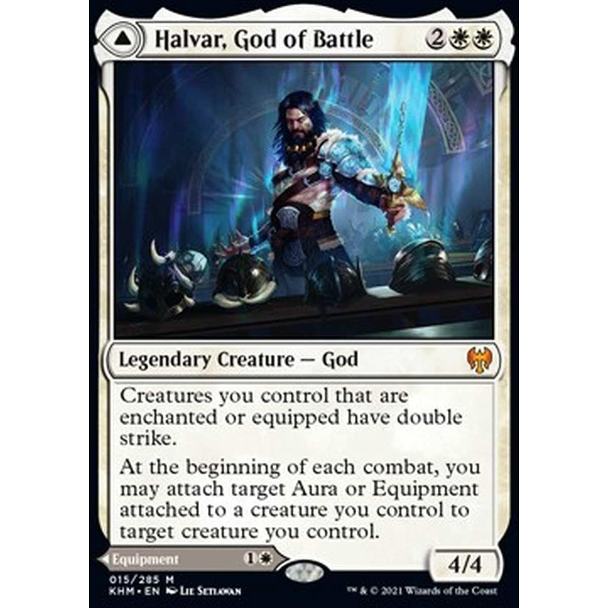 Halvar, God of Battle // Sword of the Realms - Halvar, God of Battle // Sword of the Realms - [KHM] [NM] [Foil]