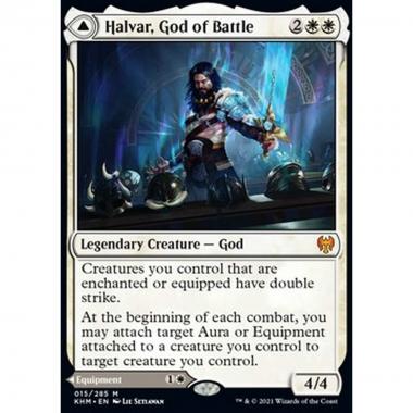Halvar, God of Battle // Sword of the Realms - Halvar, God of Battle // Sword of the Realms - [KHM] [NM] [Foil]