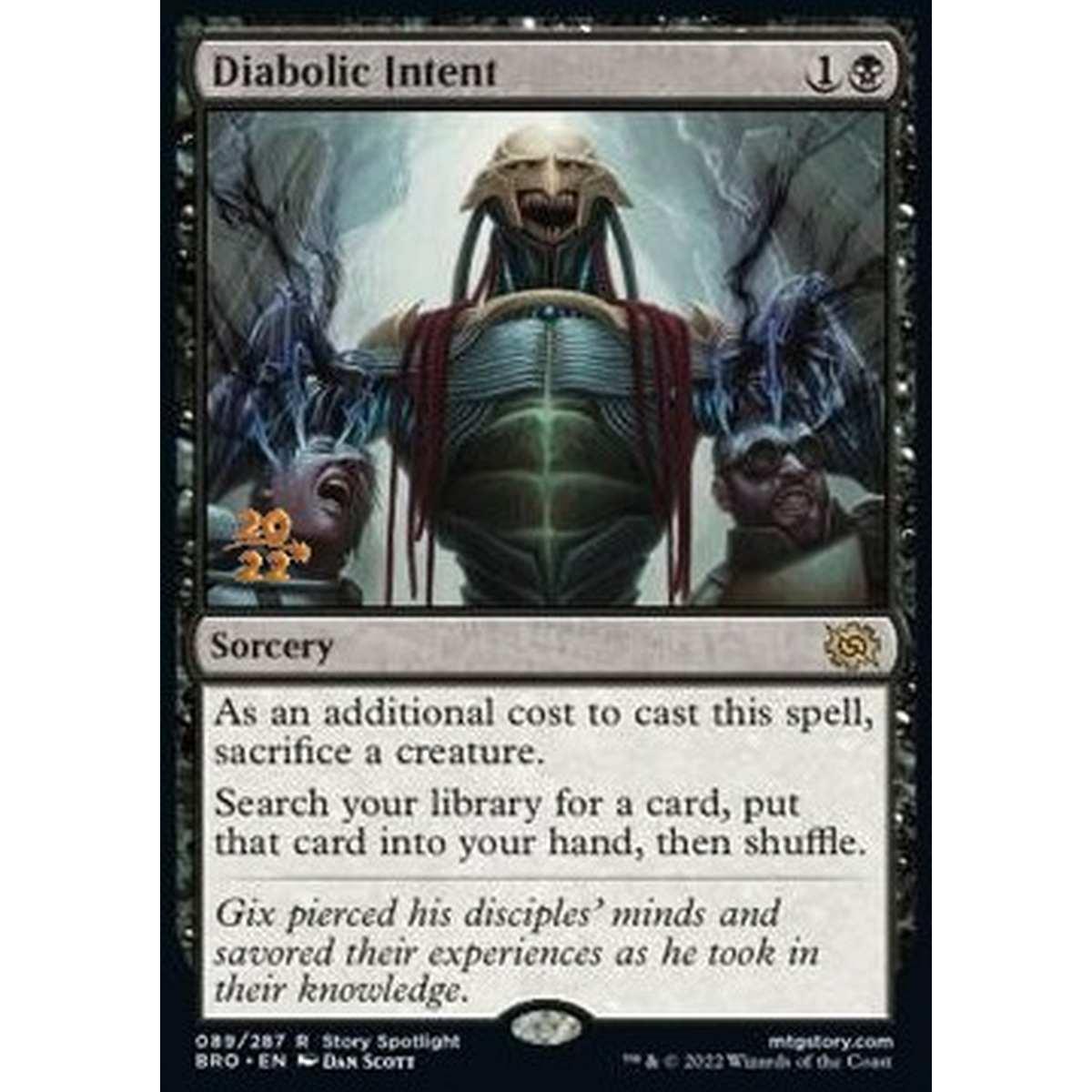 Diabolic Intent (V.1) - Intento Diabolico (V.1) - [PBRO] [NM] [Foil]