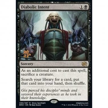 Diabolic Intent (V.1) - Intento Diabolico (V.1) - [PBRO] [NM] [Foil]