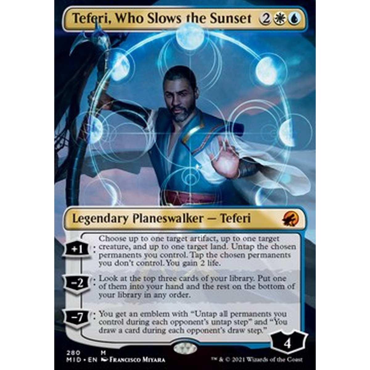 Teferi, Who Slows the Sunset - Teferi, Che Rallenta il Tramonto - [XMID] [NM] [Foil]