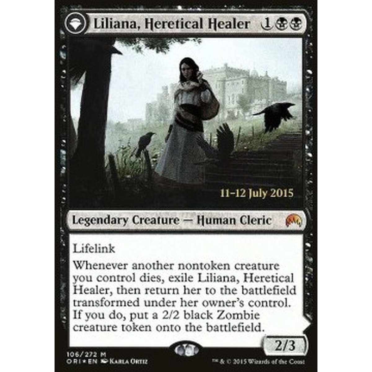 Liliana, Heretical Healer // Liliana, Defiant Necromancer - Liliana, Guaritrice Eretica // Liliana, Necromante Audace - [PORI] [NM] [Foil]
