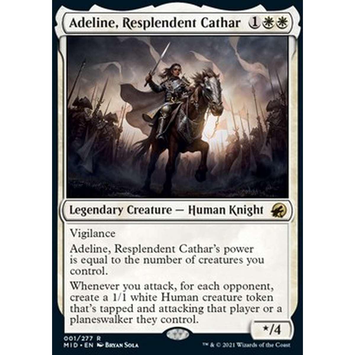 Adeline, Resplendent Cathar - Adeline, Catara Splendente - [MID] [NM] [Foil]