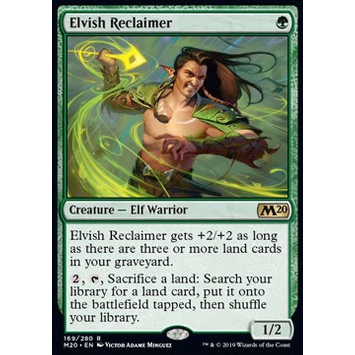 Elvish Reclaimer - Elvish Reclaimer - [M20] [NM] [Foil]